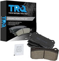 TRQ Front Ceramic Brake Pad Set Includes Contact Point Grease