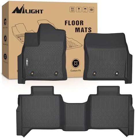 Nilight TPE Floor Mats for Toyota Tundra CrewMax Cab Only