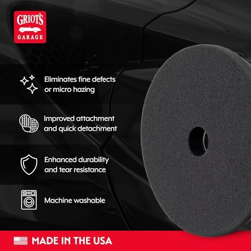 Griot's Garage BOSS 5.5” Finishing Foam Pads for Car Polishing and Detailing, Buffing Pads for Light Scratch Removal, Auto Wax, and Sealant Application, Set of 2 - Image 3