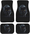 GLENLCWE Black Cat Car Floor Mats All Weather Universal Fit Waterproof Front Rear Auto Carpet Rug Anti Slip Rubber All Season Car Liner SUVs Trucks Automtotive Interior Accessories