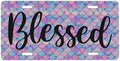 Mermaid Scale Blessed Front License Plate 6" * 12" for Women