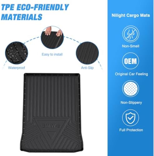 Nilight Cargo Mat for BMW 5 Series G30 Sedan 2017-2023