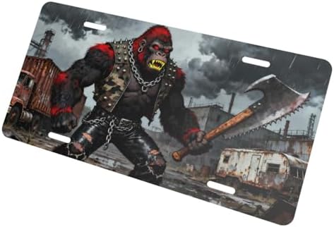 Gorillas Front License Plate Car Decorative License Plates