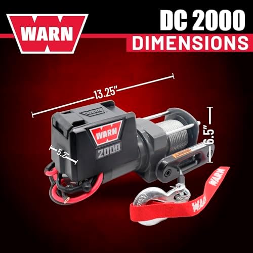 WARN DC Series 12V Electric Winch with 2000 lb Pulling Capacity - 92000 - Image 6