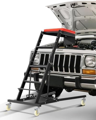 VEVOR Top Automotive Creeper 48"-76" Padded 4 Swivel Wheels 400LBS Shop by VEVOR