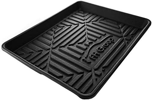 FH Group Climaproof for All Weather Protection Black Multi-Purpose Pet Feeding Bowl Tray, Dog Bowl Tray, Boot Tray, Shoe Tray, Great for Entryway or Garage 20 - Image 6