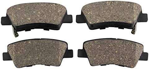 TRQ Rear Brake Pads Ceramic Hardware Wear Sensor