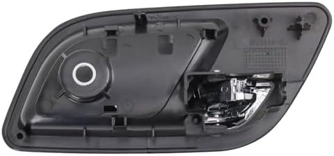 TRQ Black/Chrome Rear Inside Interior Door Handle Left Driver Side LH