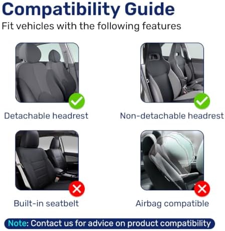 GENANY Vintage Alien Sketch Car Seat Covers, 2-Piece Front Seat Set