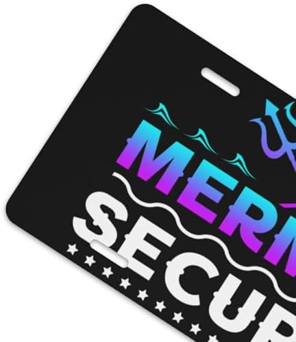 Mermaid Security Front License Plate 6" * 12" for Women