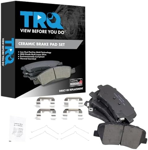 TRQ Front Ceramic Brake Pad Set
