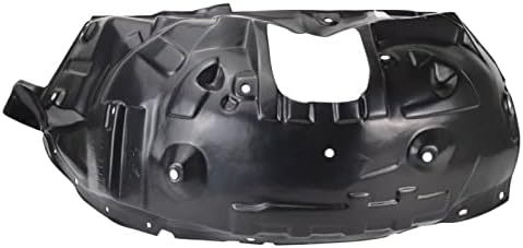 TRQ Front Right Inner Fender Liner Black Passenger Side