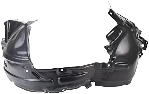 TRQ Front Right Inner Fender Liner Black Passenger Side