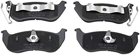 TRQ Rear Brake Pads Ceramic Hardware Wear Sensor