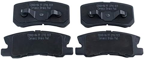 TRQ Rear Posi Ceramic Brake Pad Kit Set