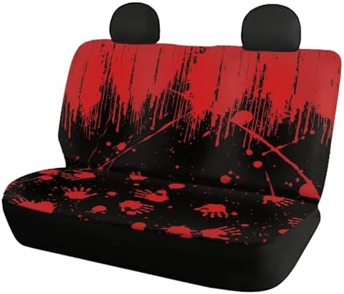Red Hand Car Rear Seat Covers Auto Interior Decor,Back Seat Protector Covers Universal Fit Almost Vehicle Cars Truck SUVs