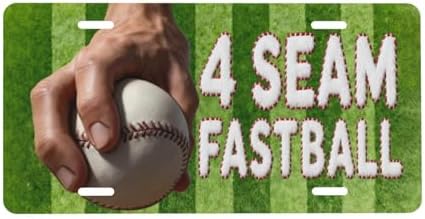 Seam Fastball Baseball Front License Plate 6" * 12" for Women