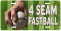 Seam Fastball Baseball Front License Plate 6" * 12" for Women
