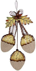 Metal Acorn Cluster Fall Decor Fall Door Ornaments Decoration Front Door Wreath for Fall Harvest Thanksgiving Christmas Decoration by Unknown