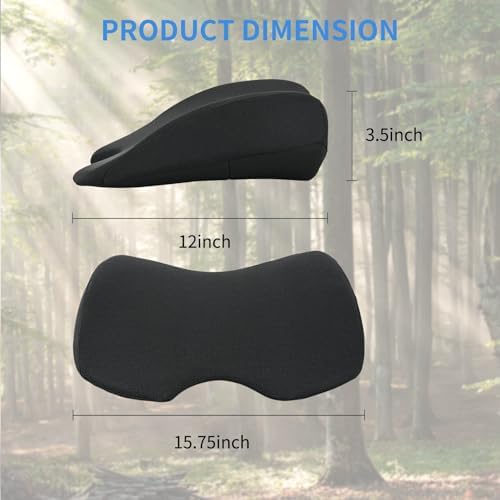 Nilight Car Seat Cushion 1PC Black Memory Foam Mesh Universal Breathable