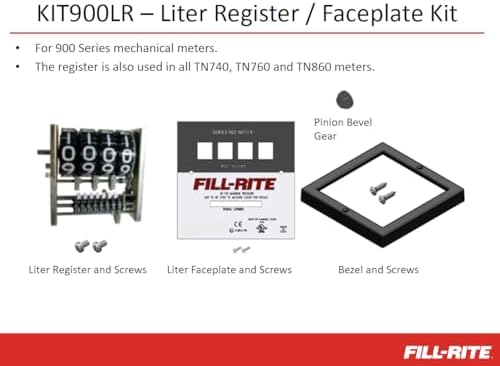 Fill-Rite KIT900LR Kit, 900 Series Liter Register & Faceplate - Image 2