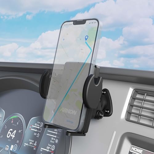 ARKON Mounts - Adhesive Truck & Car Phone Holder | Secure Grip | Versatile Compatibility | Easy Installation | Phone Holder For Car | For iPhone, Samsung, Google, Huawei, Nokia, other Smartphones