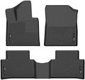 Husky Liners Weatherbeater Floor Mats | Fits 2021-2026 Kia Sorento (Excludes Hybrid) | Front & 2nd Row, 3-pc Black - 95841