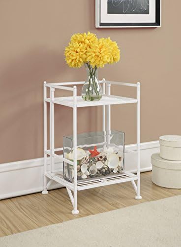 Convenience Concepts Xtra Storage Shelves - 2 Tier Folding Metal Organizer Shelf for Office, Closet, Laundry Room, Garage, Kitchen, Bathroom, & Bedroom, No Tools Assembly, White - Image 2
