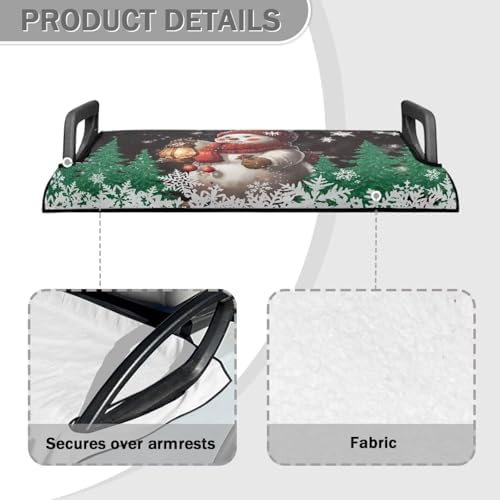 Yewattles Golf Cart Seat Cover Portable Club Car Seat Towel Universal Fit 2-Seat Golf Cart - Image 4