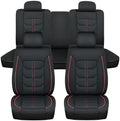 Nilight Car Seat Covers Custom Fit 2007-2024 Jeep Wrangler JK JL 4-Door