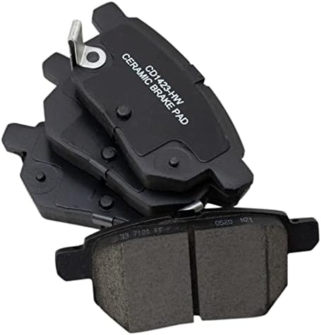 TRQ Rear Premium Posi Ceramic Disc Brake Pad Set
