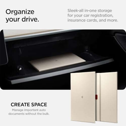 Spigen Hyper-Slim Car Registration and Insurance Card Holder for All Cars