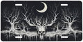 Skull Trees Moon Front License Plate 6" * 12" for Women