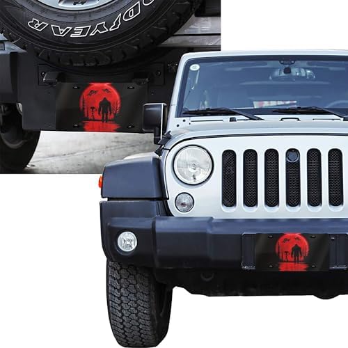Red Alien Bigfoot Front License Plate 6" * 12" for Women