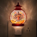 Thanksgiving Turkey Water Globe Night Light, Plug-in Fall Decor by Niqelva