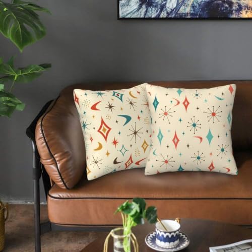 Mid Century Throw Pillow Covers 18x18 inch Set of 2 - Image 6