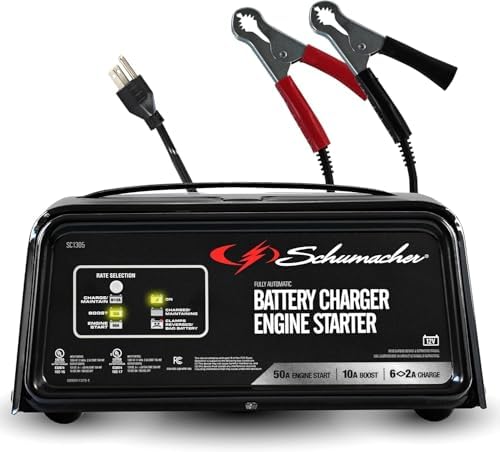 Schumacher Electric 6A Car Battery Charger & Maintainer, 12V – SC1305 by SchumacherElectric