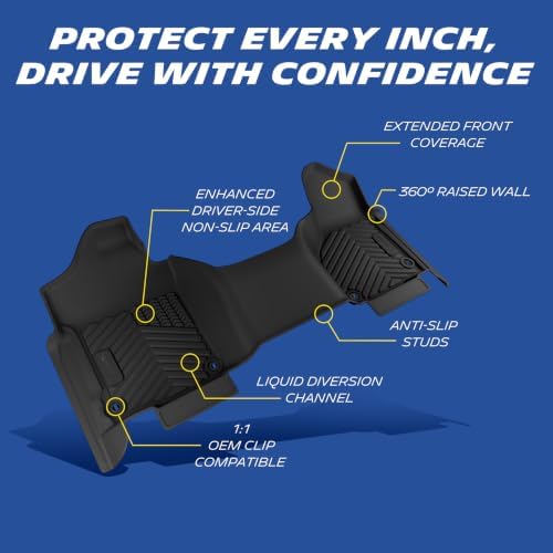 Michelin Vehicle Mats for 2013-2018 Ram 1500 Quad Cab Bench Seat