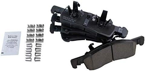 TRQ Front Brake Pads Ceramic Hardware Wear Sensor
