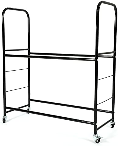 ALMULOO 45'' X 20'' X 46'' Tire Rack Storage Garage Shelves Holds w/Wheels - Image 5