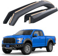 Goodyear Shatterproof in-Channel Window Deflectors for Ford F150 Raptor 2017-2020 SuperCab, Rain Guards, Window Visors for Cars, Vent Deflector, Car Accessories, 4 pcs - GY007734