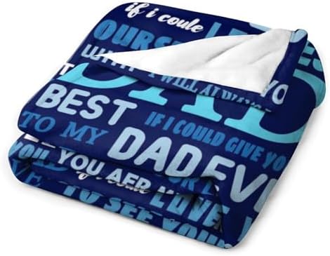 Socira Dad Blanket Throw Blanket to My Dad Gifts from Son Soft Sofa Throws for Travel Camping Bed Home Decor Car Birthday Gift 60"*80"（150 * 200cm） - Image 3