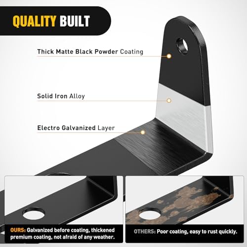 Nilight Hidden Bumper Mounting Bracket for 2007-2013 Chevy Silverado 1500