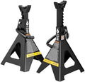 Big RED AT46002ABR-3 Torin Steel Jack Stands, Double Locking Pins, 6 Ton (12,000 lb.) Capacity, Black, 1 Pair by BIGRED