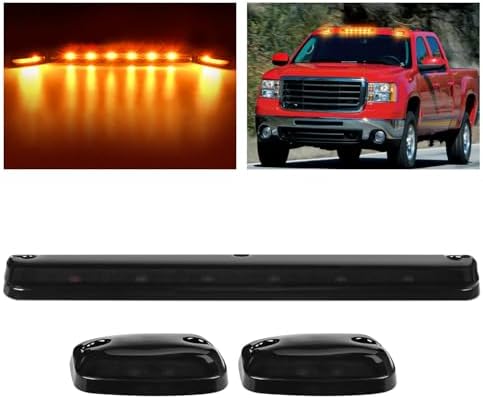 Nilight LED Cab Marker Light Smoke Lens Fits 2007-2014 Silverado Sierra