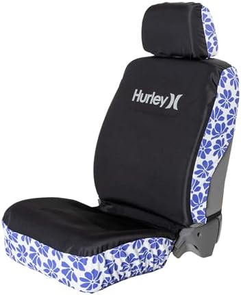 Hurley Universal Seat Covers for Cars, Truck, and SUV, Rugged Automotive Seat Covers, Durable Seat Protection, Polyester Conversational Jacquard, Fitted Low Back