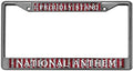 GND License Plate Frame,Metal License Plate Frame 2 Hole,I Proudly Stand National Anthem License Plate Frame Standard Size License Plate Frame with Mounting Screws