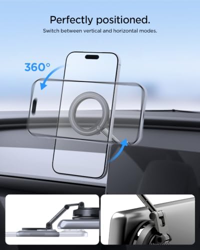 Spigen STIK Tesla MagSafe Phone Mount [Ultra Suction]