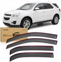 Nilight Outside-Mount Window Rain Guards for Chevy Equinox 2010-2017, 4PCS