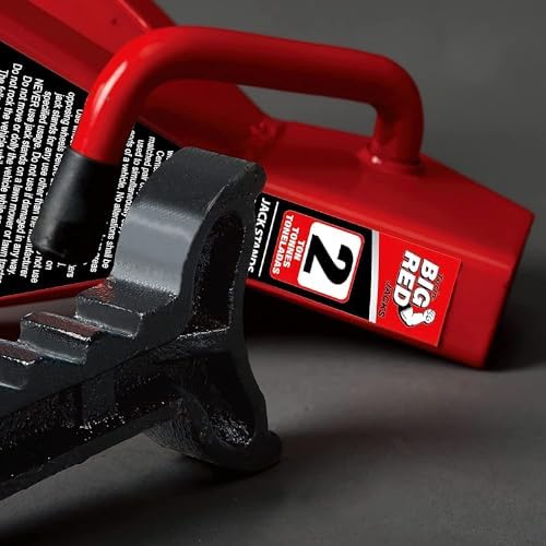 BIG RED 2 Ton Jack Stands Fit Use for Cars, Sedans, and Most Automobiles - Image 6